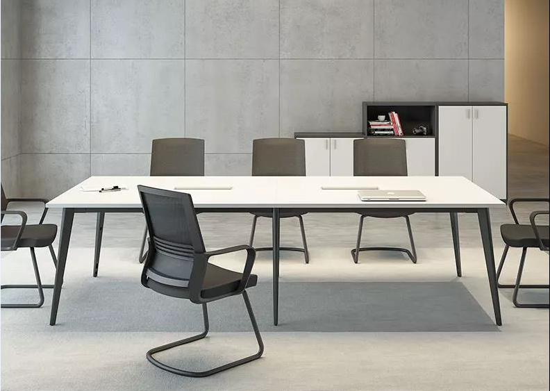 現代板式簡約會議桌，會客桌椅辦公家具